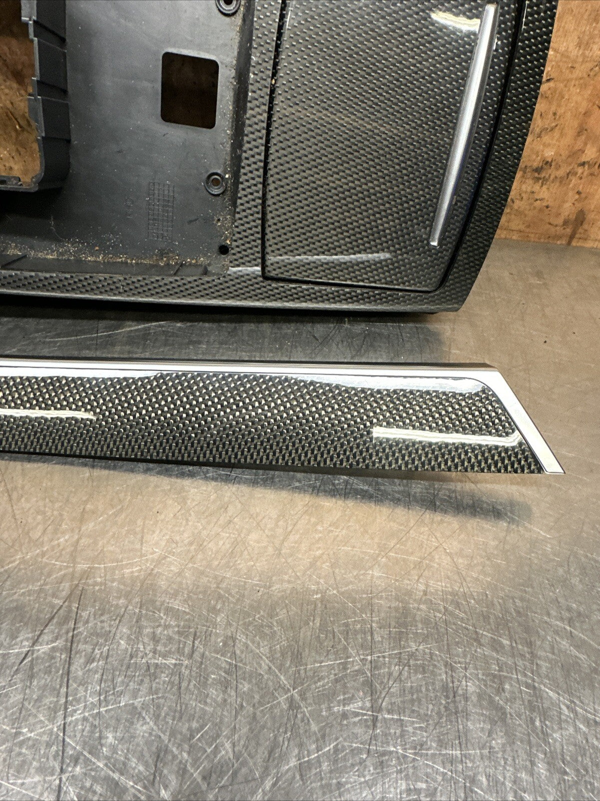 Audi A6 S6 C6 4F 04-11 RHD Complete Carbon Fiber Interior Trim Set Chrome Insert