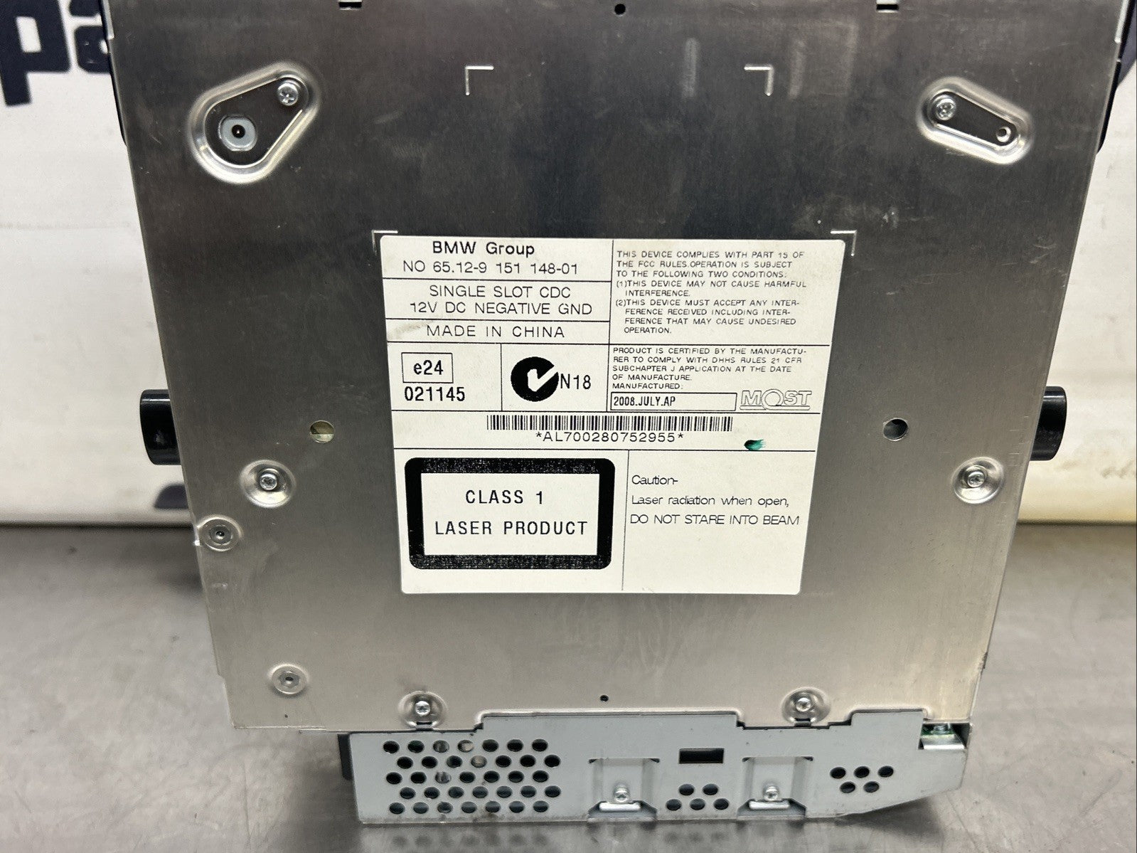 BMW X5 X6 Series E70 E71 Mini Cooper R55 R56 R57 6 Disc CD Changer 9151148