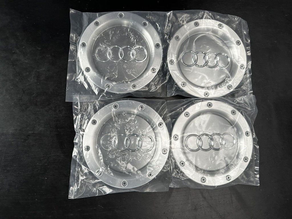 4 x Audi TT Silver/Grey Wheel Centre Caps MK1 8D0601165K 146mm *UK Stock*