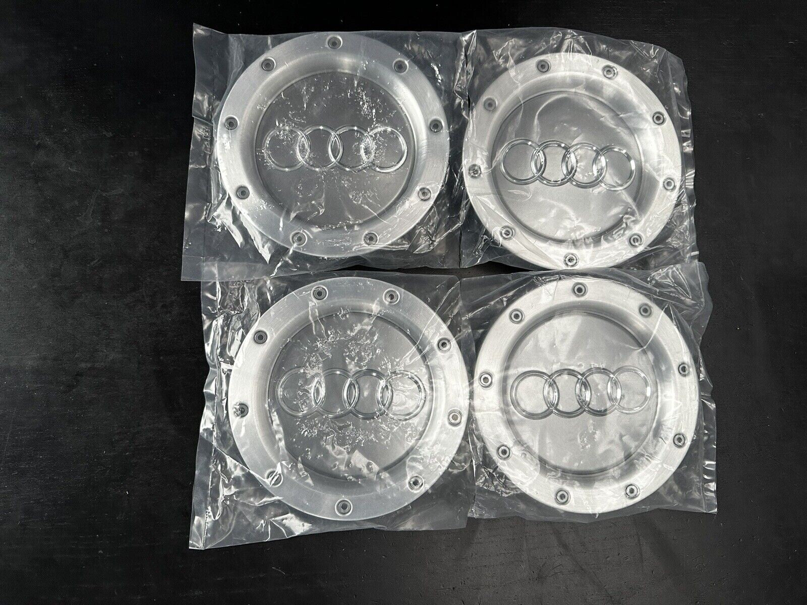 4 x Audi TT Silver/Grey Wheel Centre Caps MK1 8D0601165K 146mm *UK Stock*