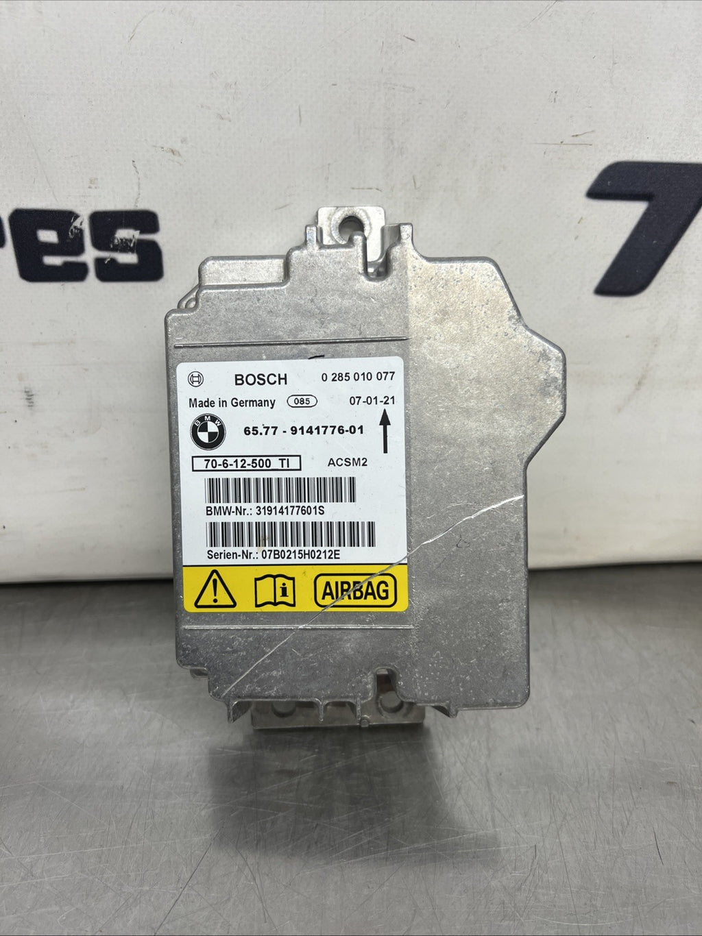 BMW X5 E70 AIRBAG CONTROL MODULE UNIT 9141776