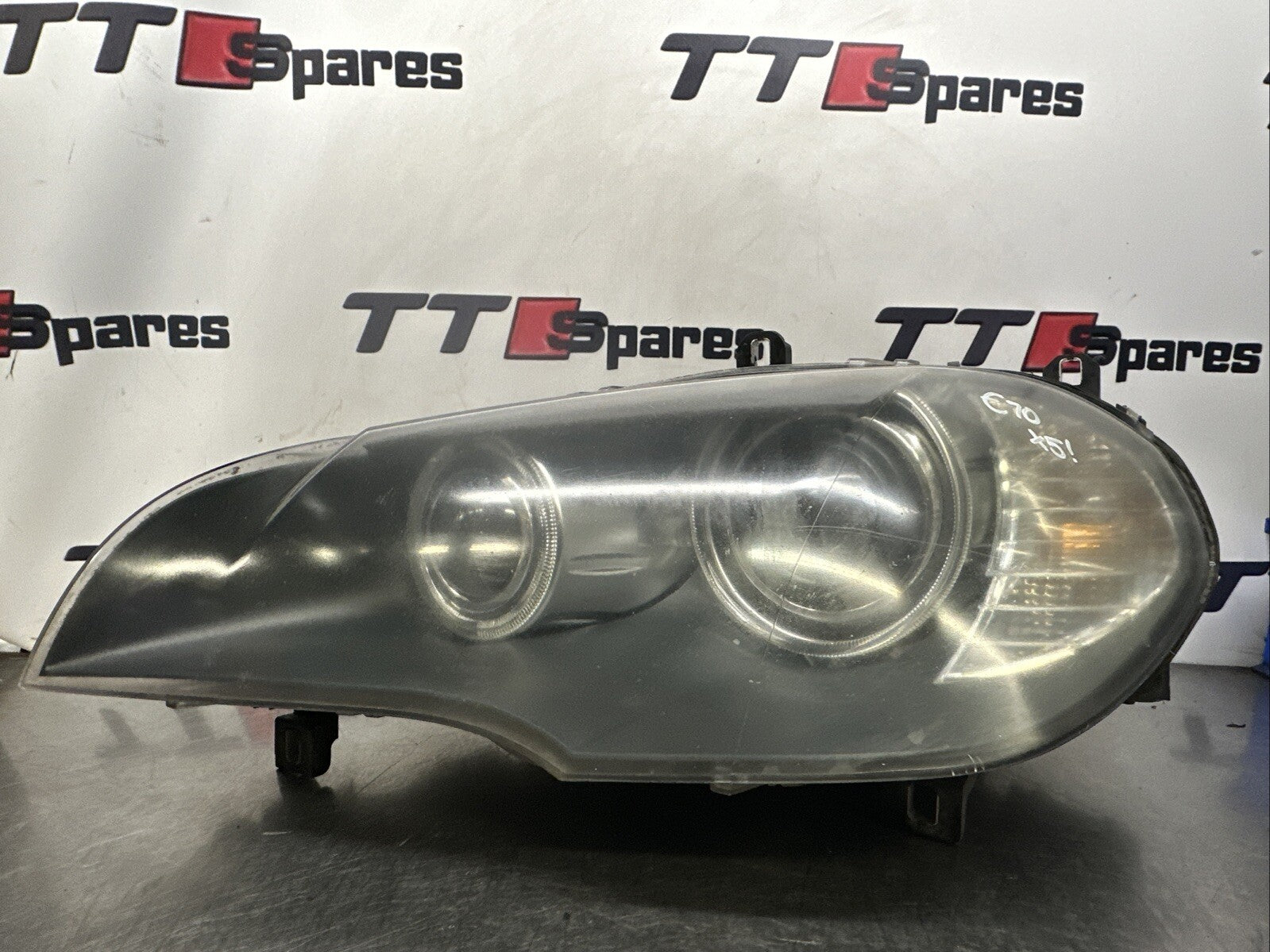 7161589 BMW X5 FRONT HEADLIGHT LEFT PASSENGER SIDE XENON E70 2008 