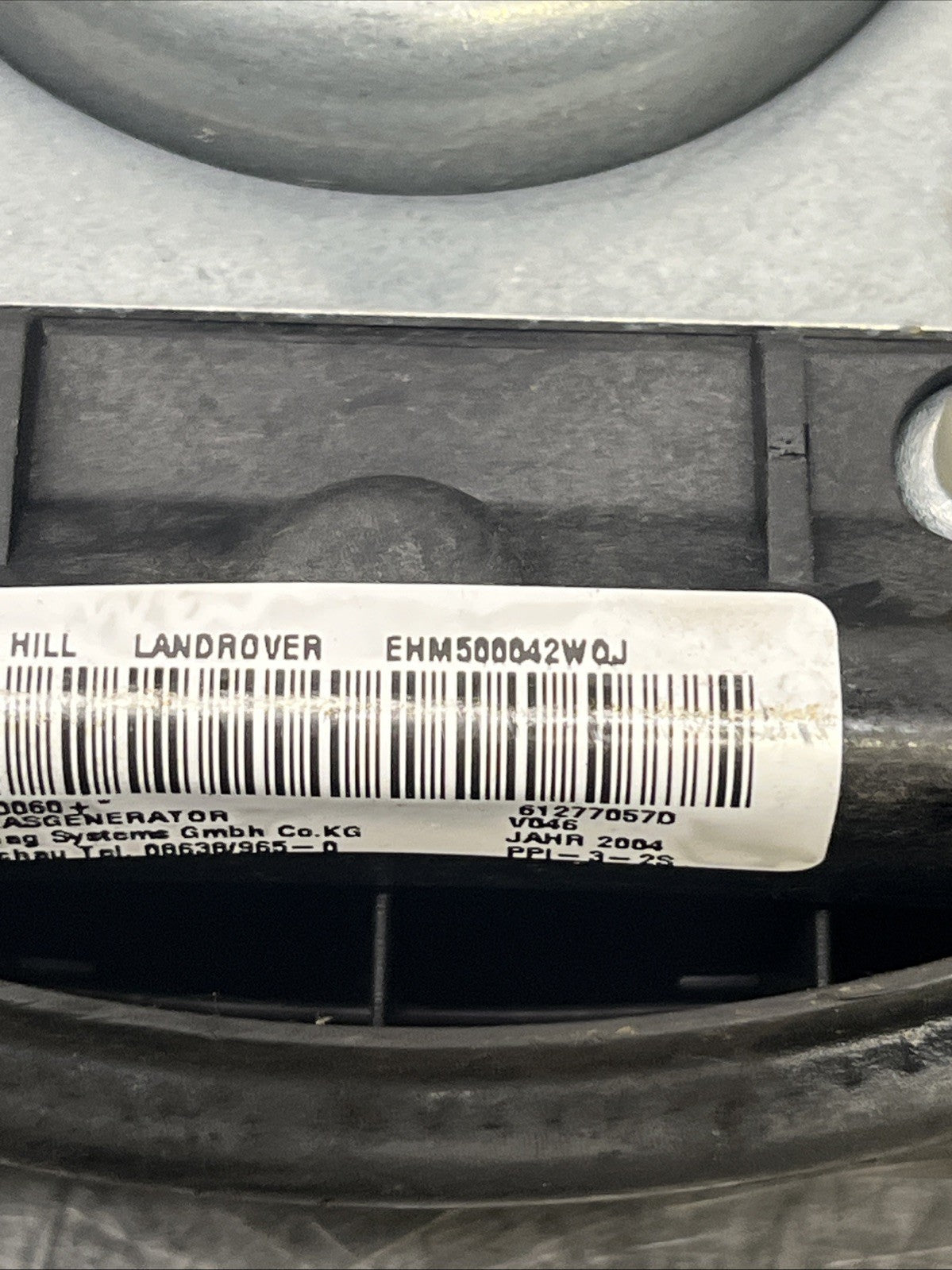RANGE ROVER STEERING WHEEL AIR SRS L322 2003 EHM500042WQJ
