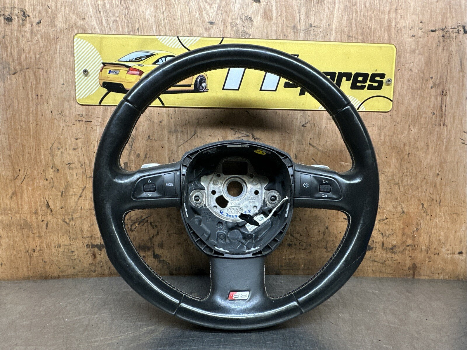 4F0419091AF 2006 AUDI S6 MULTIFUNCTION SPORT STEERING WHEEL 