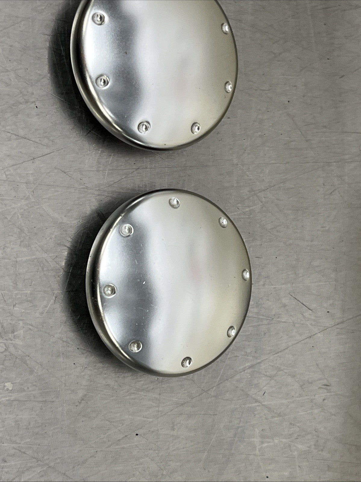 AUDI TT MK1 ALUMINIUM INTERIOR DOOR HANDLE TRIM COVER CAP PAIR  8n0867163