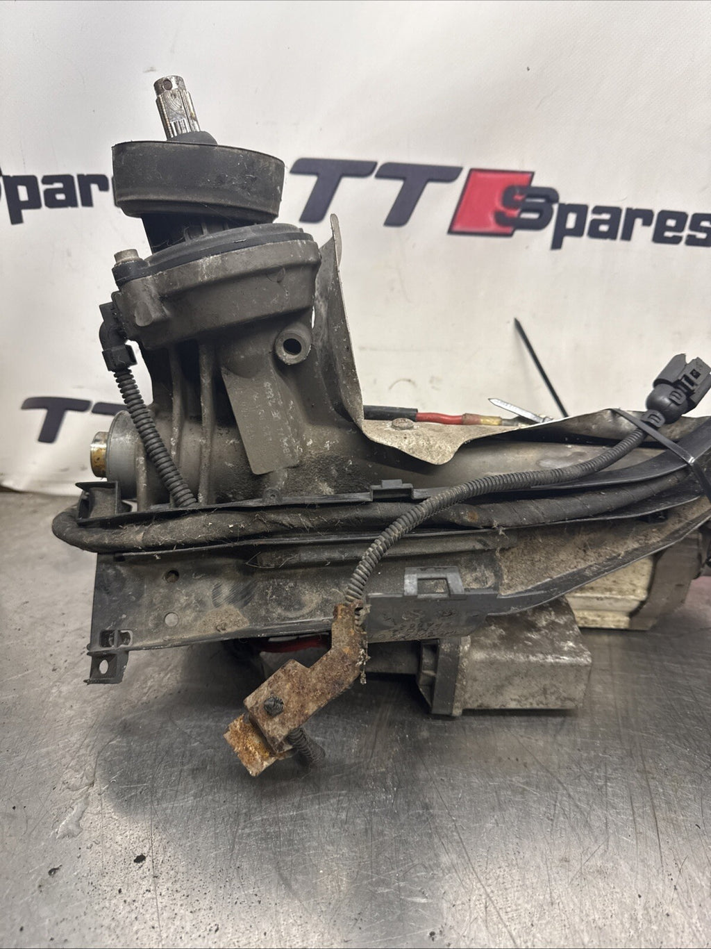Audi TT TTS 8J 2.0TFSI Power Steering Rack 8J2423051K 2009 plug damaged