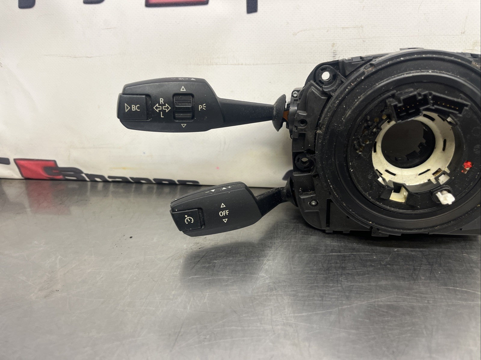 2011 BMW X5 E70 INDICATOR WIPER CRUISE CONTROL STALKS WITH SQUIB 9164419-05