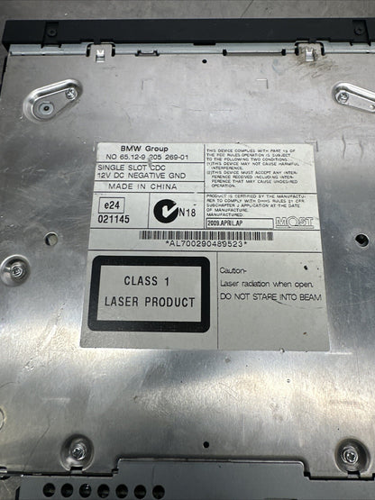 BMW X5 E70 E71 6 Disc CD changer, BMW SINGLE SLOT CDC Glovebox CD player 9151148