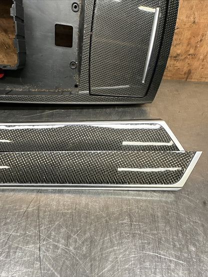 Audi A6 S6 C6 4F 04-11 RHD Complete Carbon Fiber Interior Trim Set Chrome Insert