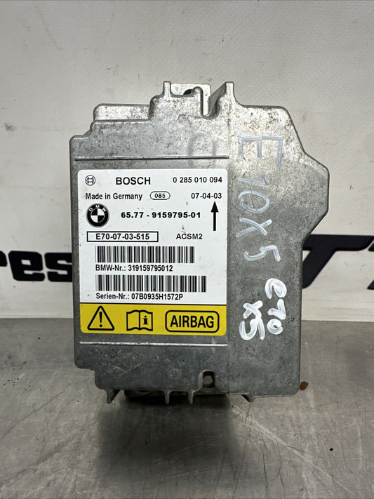 BMW X5 E70 X6 E71 Safety Control Unit Air Module Bag ECU Bosch 9189905