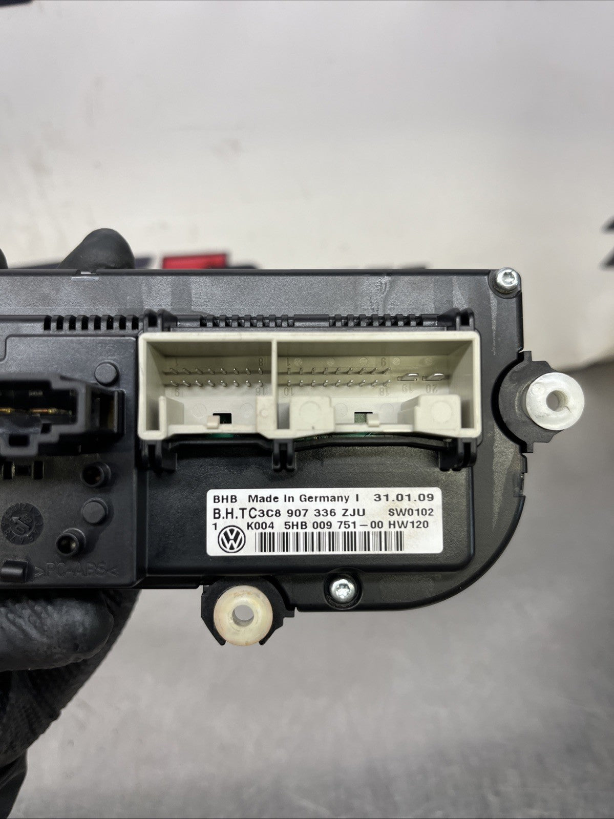 3C8907336ZJU 2010 VOLKSWAGEN GOLF MK6 HEATER CLIMATE CONTROL PANEL