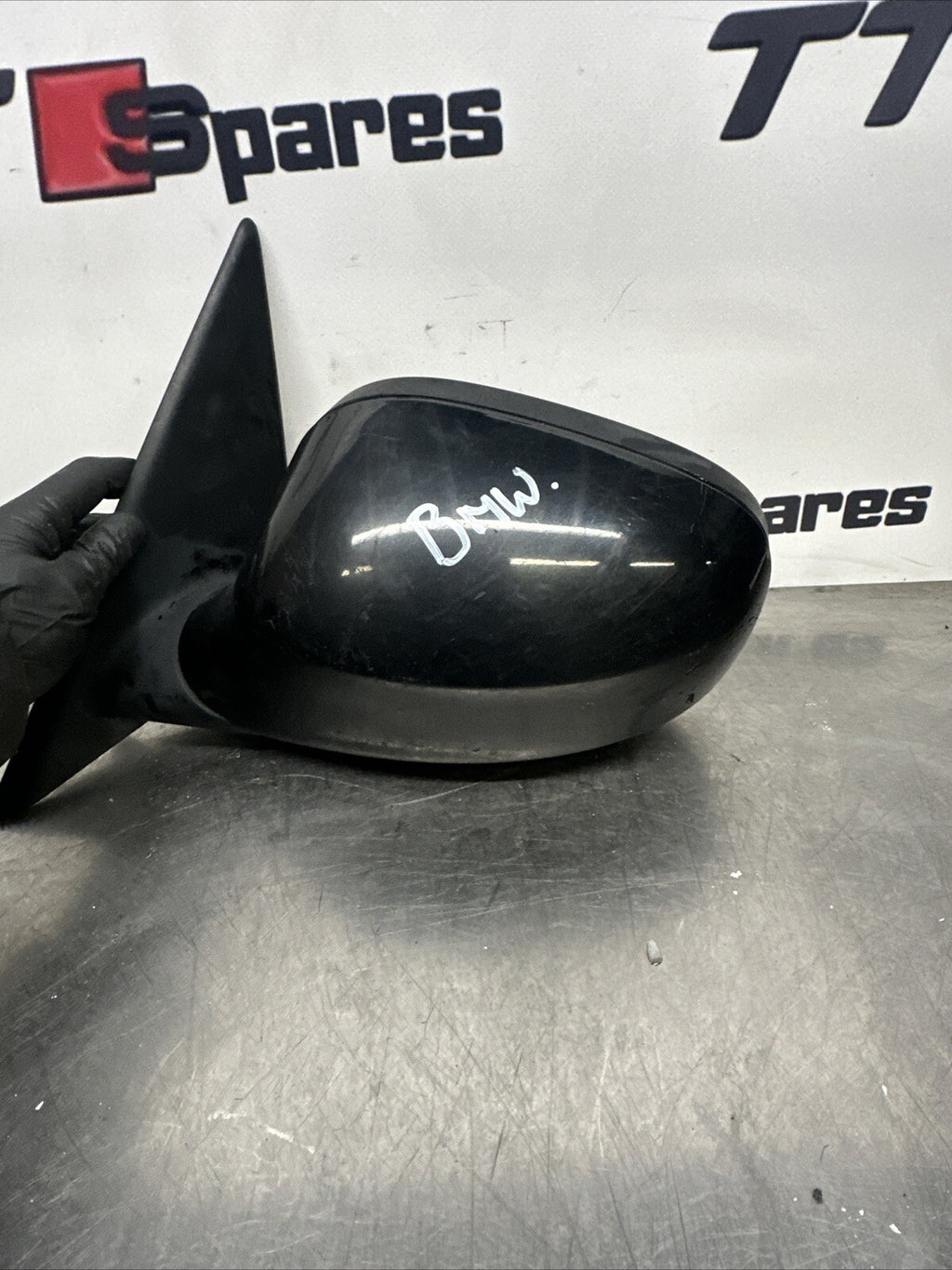 7182695 2010 BMW 3 SERIES E90 318D PASSENGER LEFT SIDE WING MIRROR BLACK 