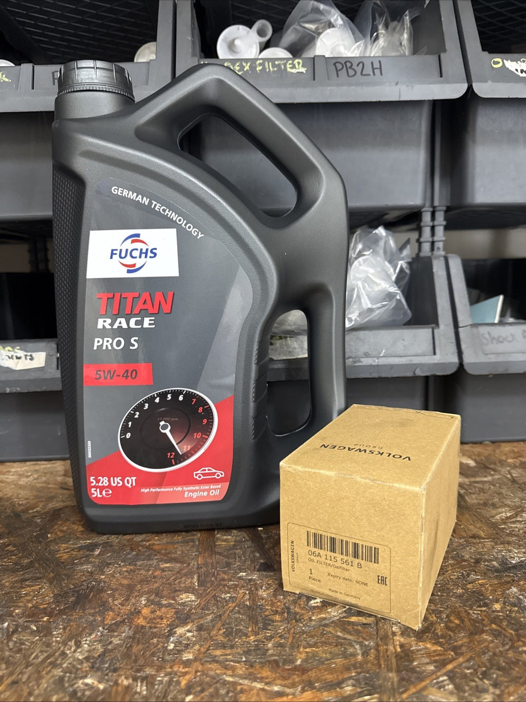 1.8T Fast Road Service Kit Audi Filter Fuchs Titan Race Pro S 5W40 Engine Oil