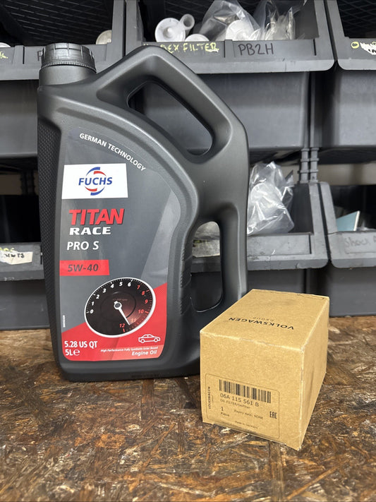 1.8T Fast Road Service Kit Audi Filter Fuchs Titan Race Pro S 5W40 Engine Oil
