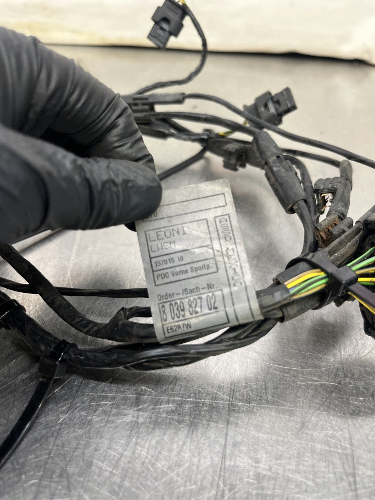 BMW X5 Rear Bumper PDC Parking Sensors Harness W/Wires Plug 2007 E70 OEM 8038827