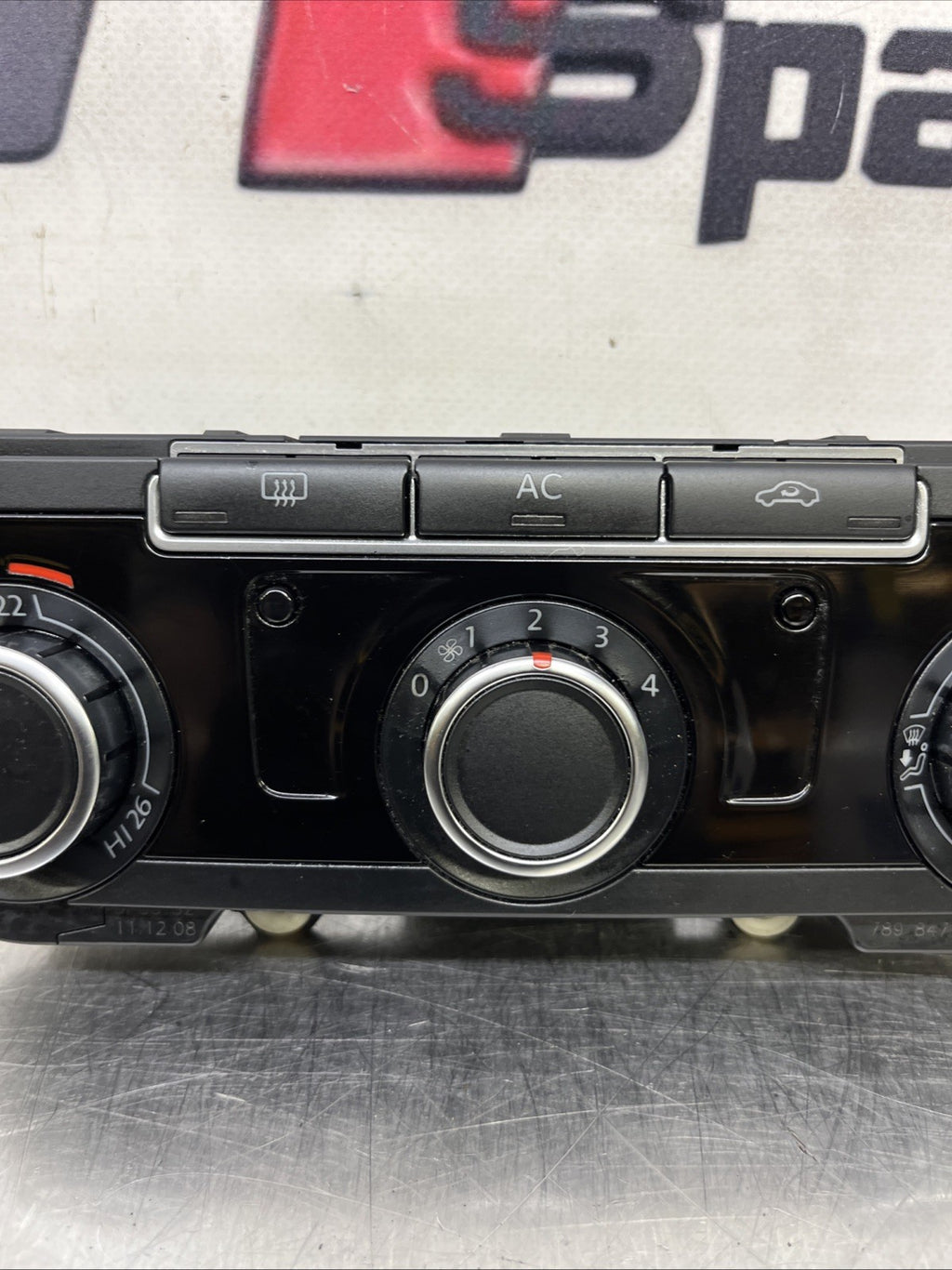 3C8907336ZJU 2010 VOLKSWAGEN GOLF MK6 HEATER CLIMATE CONTROL PANEL
