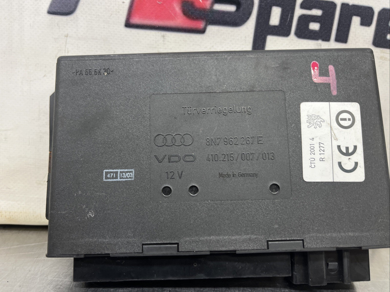 Audi TT Convertible CCM comfort control module 8N7962267E Roadster 8N