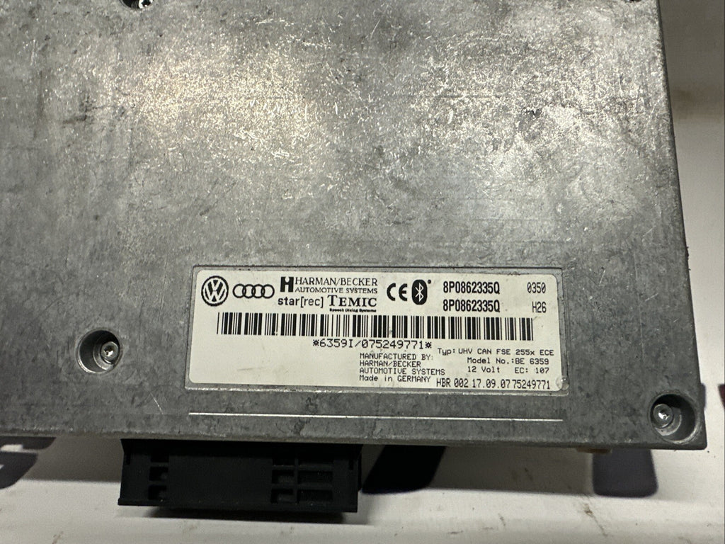 Audi TT A4 Mk2 8j 2006-2010 Bluetooth Control Module  8P0862335A