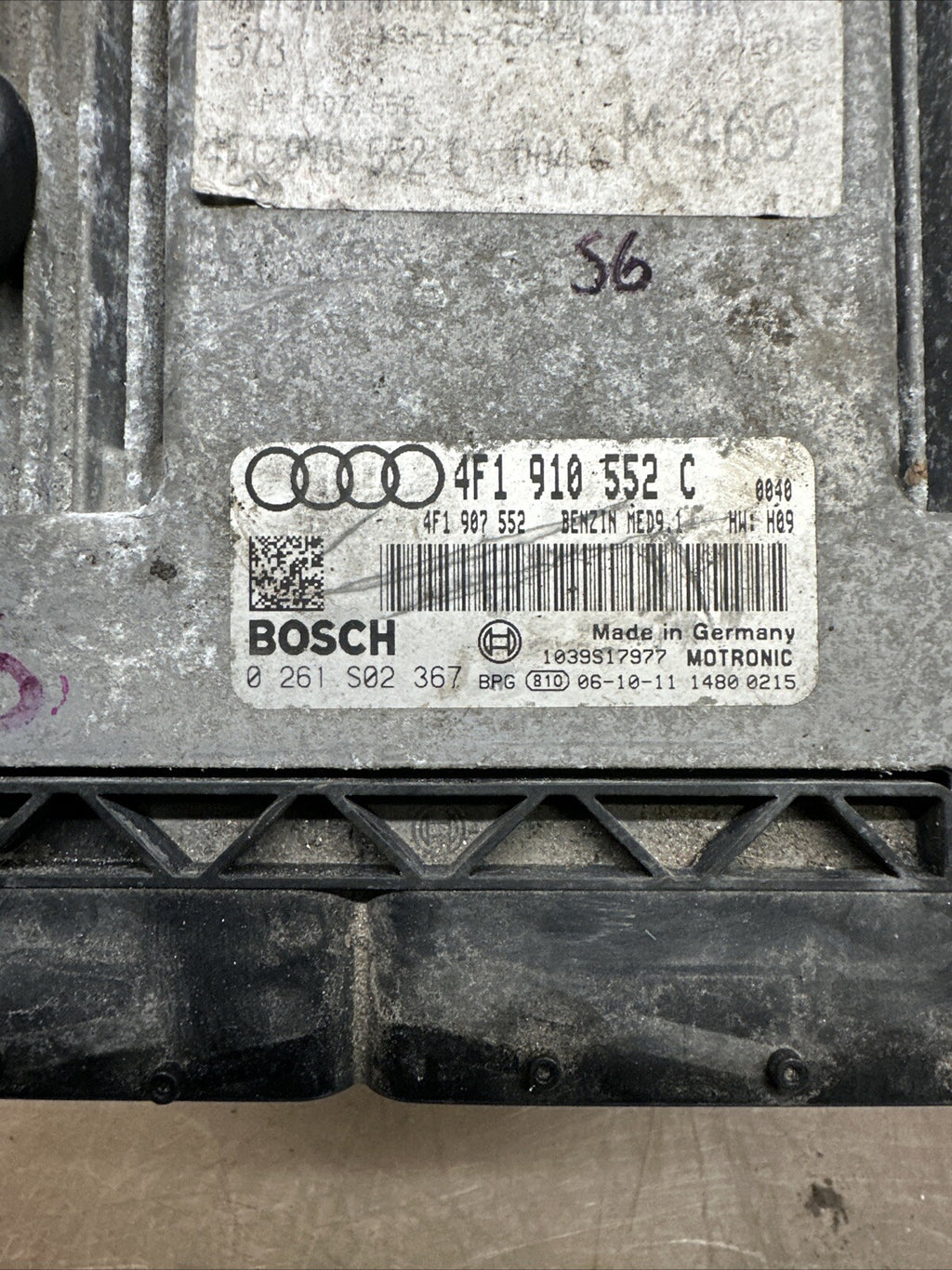 4F1910552C Audi S6 ECU Engine Control Unit 5.2L V10 2007 C6  Warranty