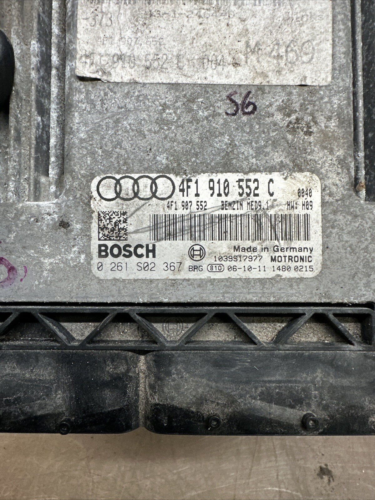 4F1910552C Audi S6 ECU Engine Control Unit 5.2L V10 2007 C6  Warranty