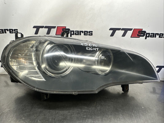 BMW X5 FRONT HEADLIGHT RIGHT DRIVER SIDE XENON E70 2008 7288994