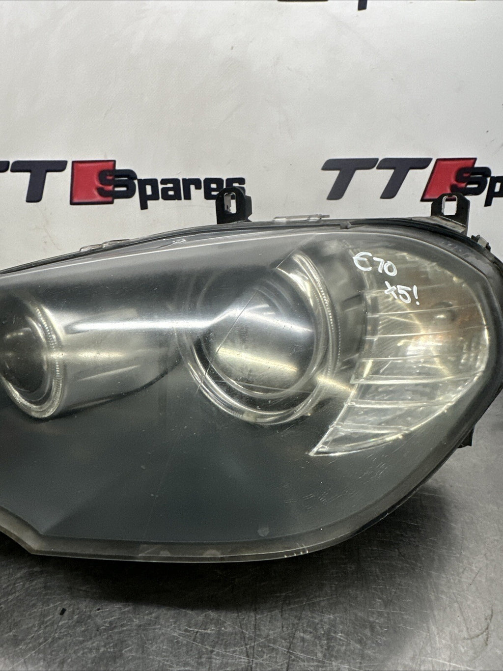7161589 BMW X5 FRONT HEADLIGHT LEFT PASSENGER SIDE XENON E70 2008 