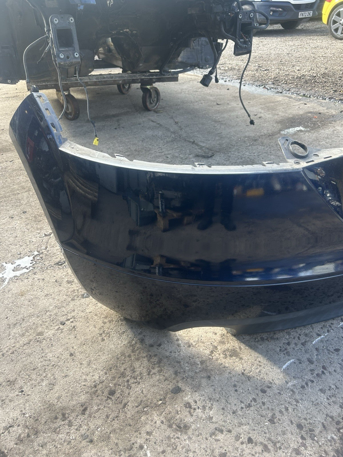 2006-2014 AUDI TT MK2 COMPLETE REAR BUMPER IN MORO BLUE PEARL   COMPLETE