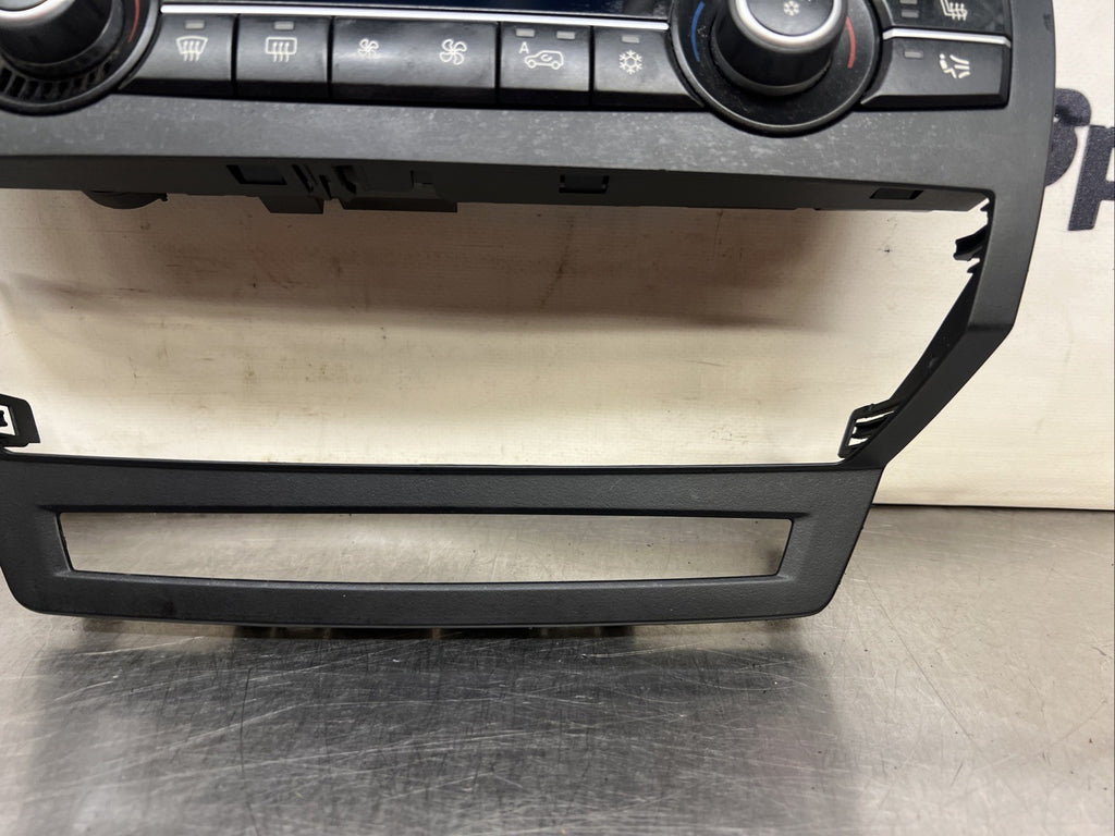 BMW X5 X6's E70 E71 E72 AIR CLIMATE HEATER CONTROL SWITCH UNIT WITH FRAME
