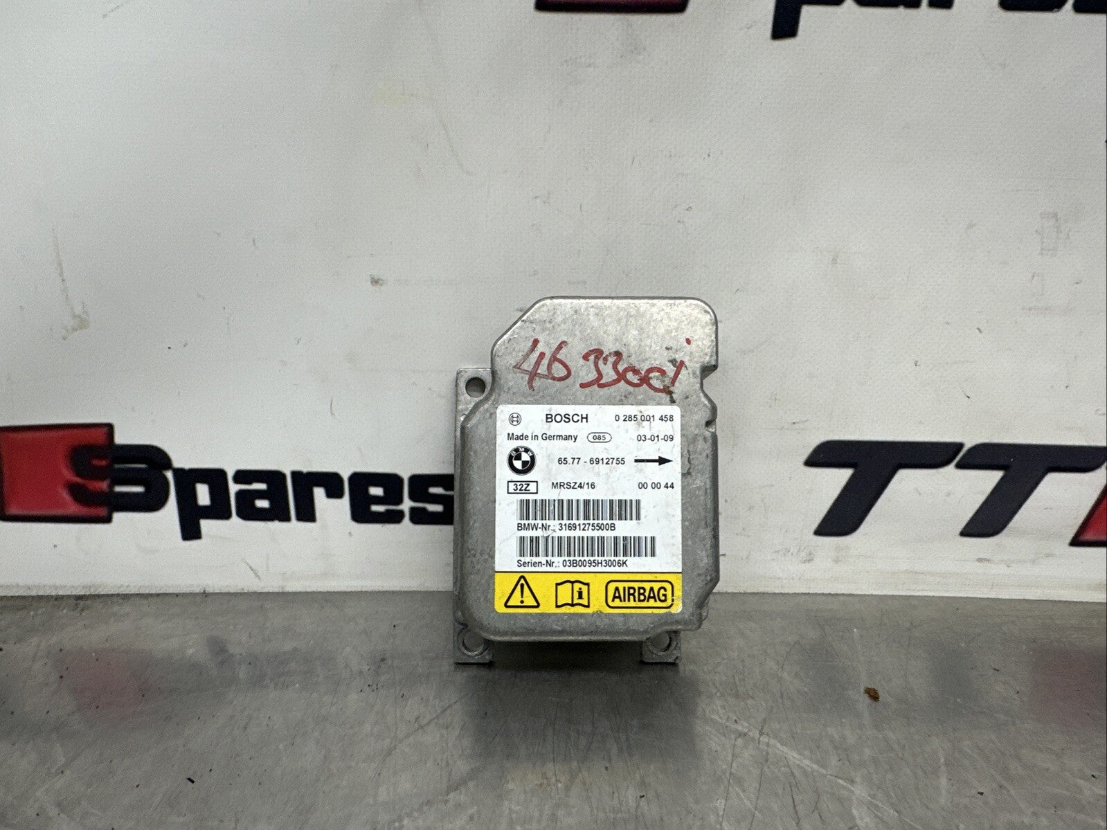6912755 6962530 BMW 3 X5 Series E46 E53 Side Airbag Control Unit ECU Module 