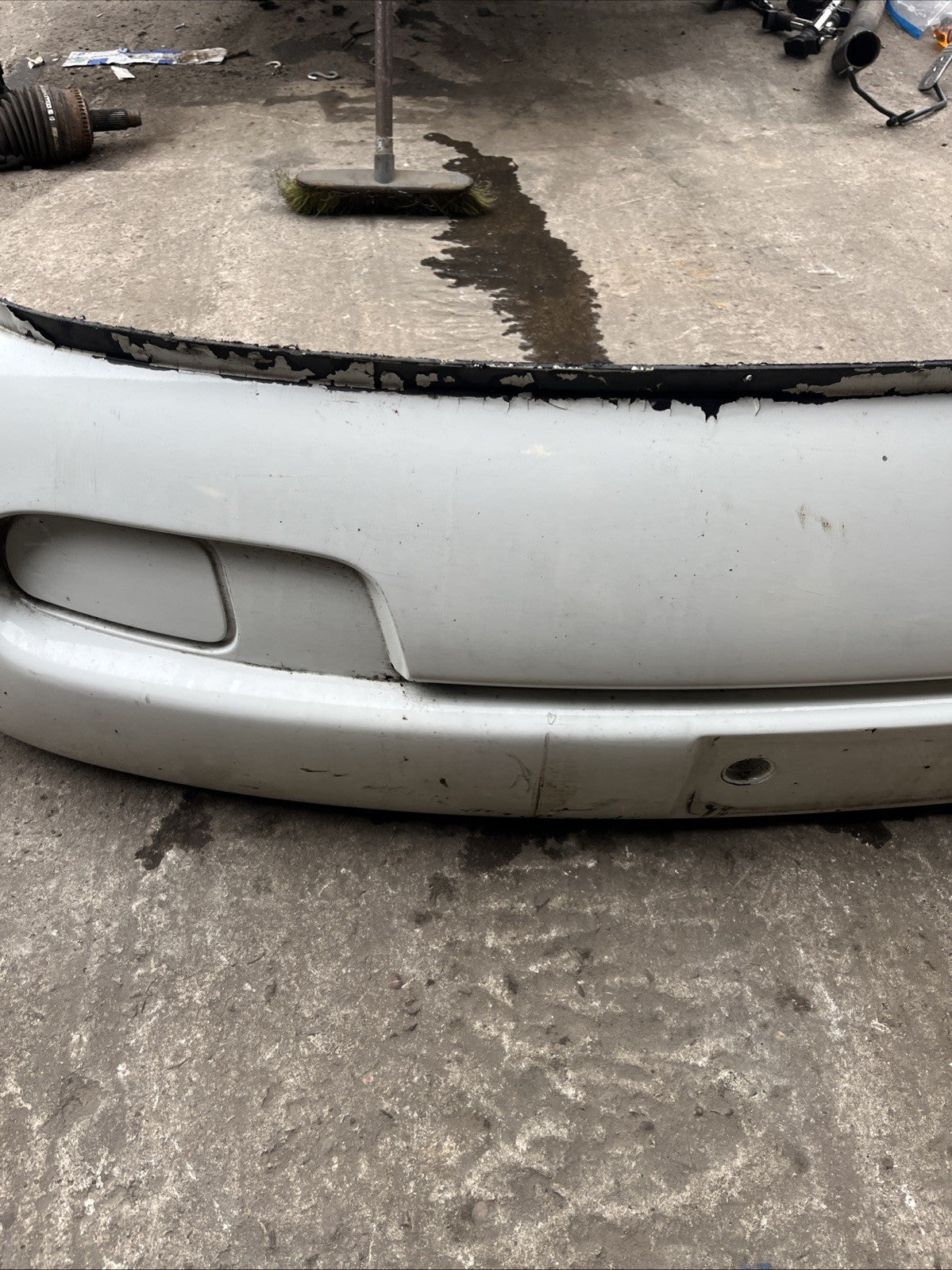VW T4 TRANSPORTER 2001 1.9 TD SHORT NOSE PAINTED FRONT BUMPER 7D08072212BC