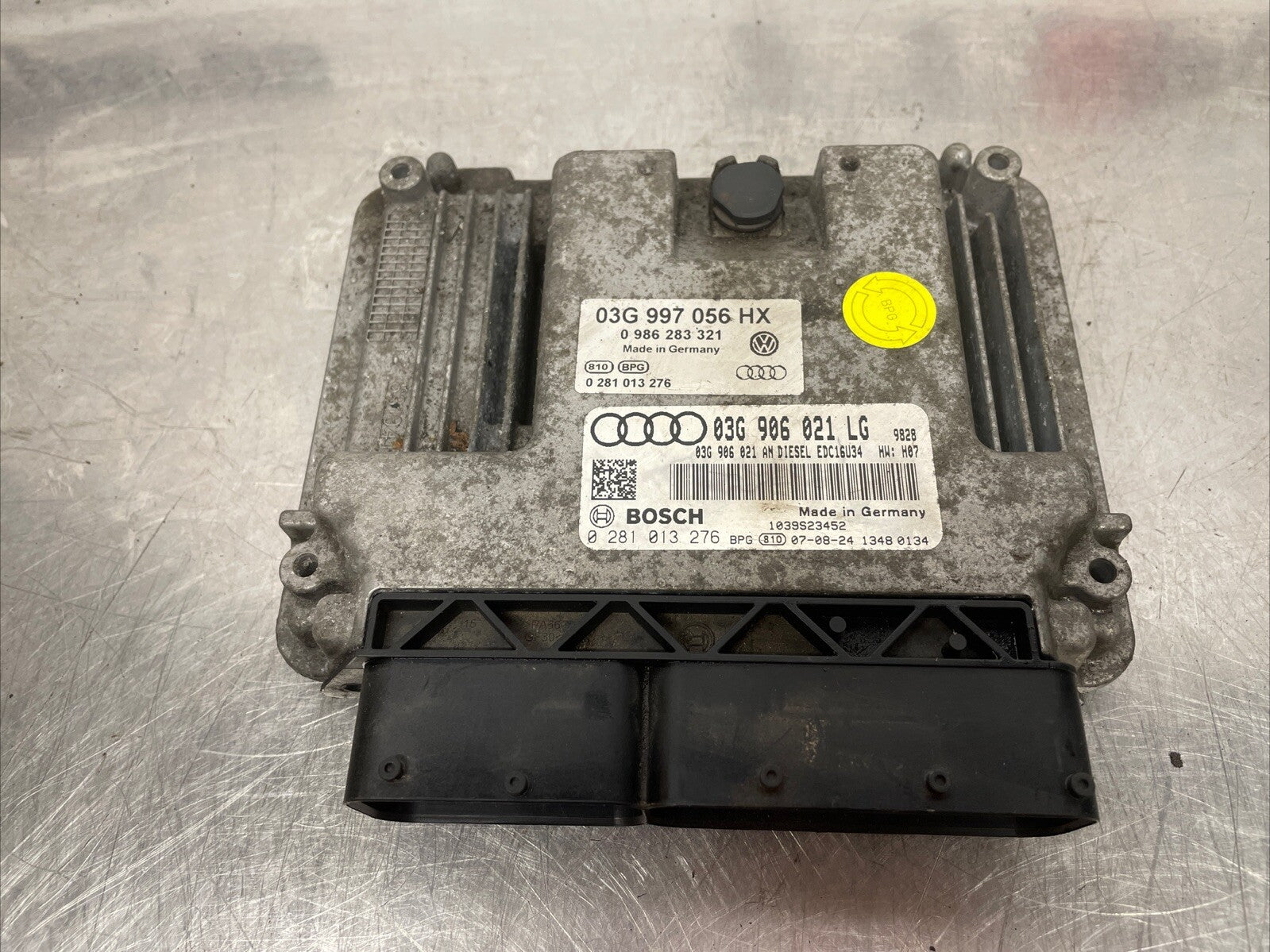 2008 AUDI A3 2.0 2008 ENGINE CONTROL UNIT 03G906021LG #2
