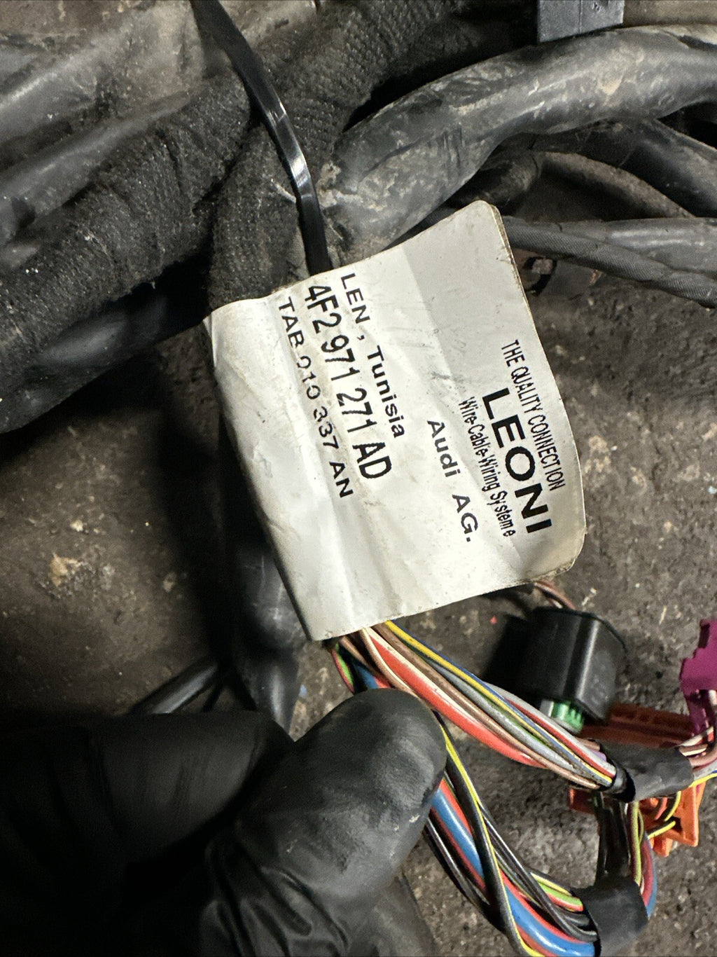 4F2971271AD Audi A6 4F C6 Wiring Loom Harness for Wiper Motor Scuttle Panel Area