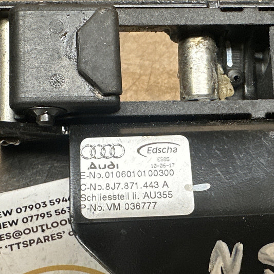 Audi TT 8J Mk2 Roadster NS Left Roof Closing Catch Latch 8J7871443A