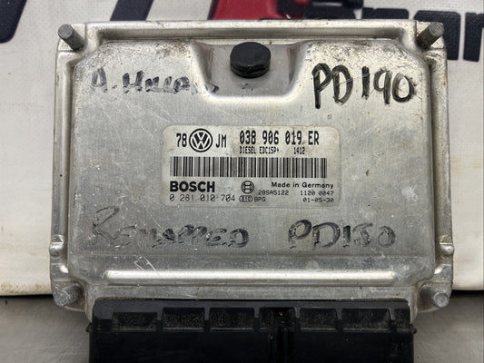 2001 VW PASSAT 1.9 DIESEL ENGINE CONTROL UNIT 038906019ER