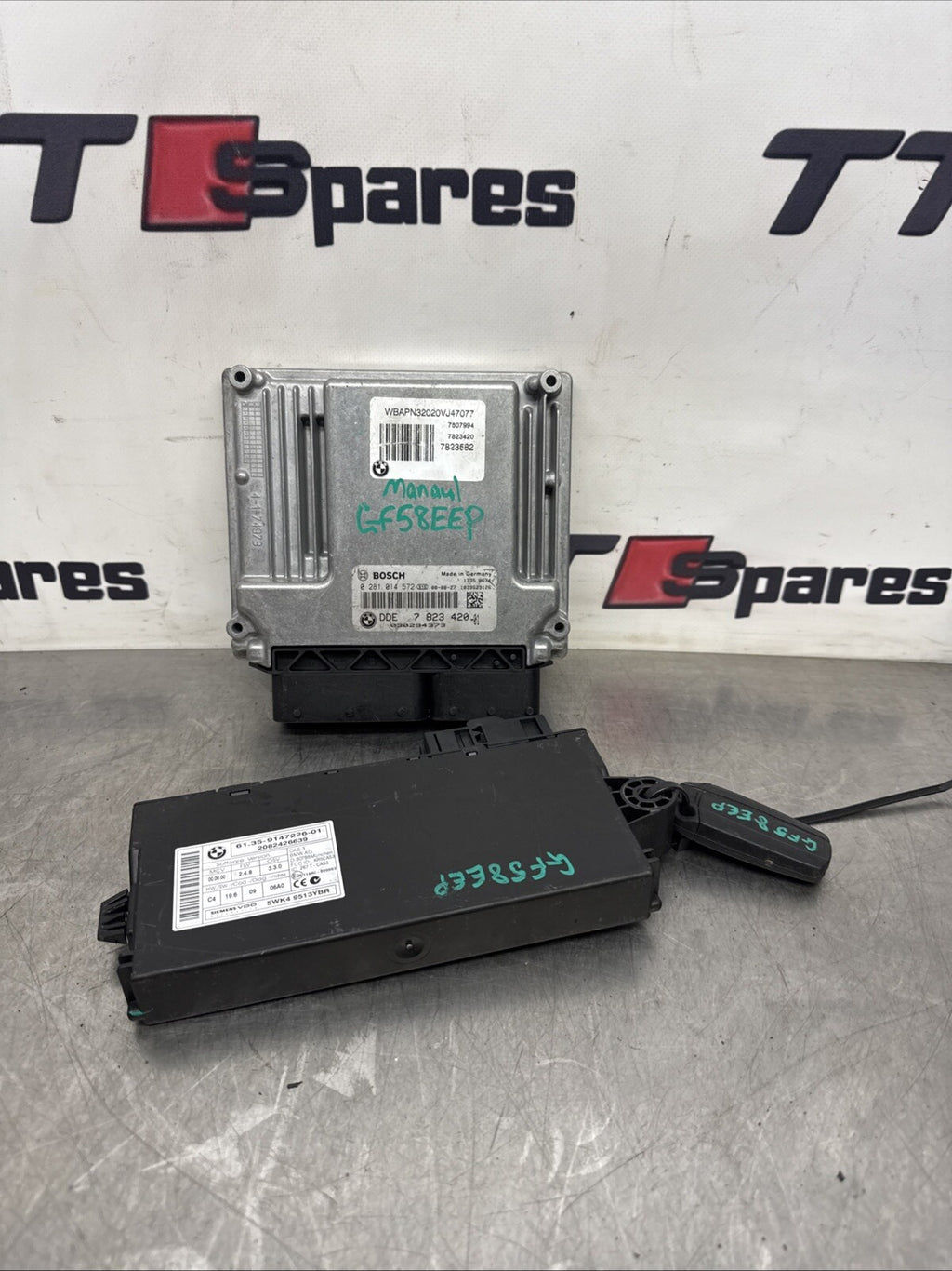 BMW 3 SERIES E90 ECU KIT, ECU KEY AND KEY MODULE 7823420-01 9147226-01 07-10