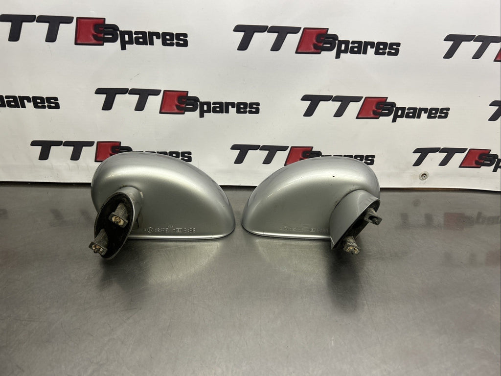 AUDI TT 8n mk1 PAIR OF WING MIRRORS DOOR SILVER LEFT+RIGHT SIDE