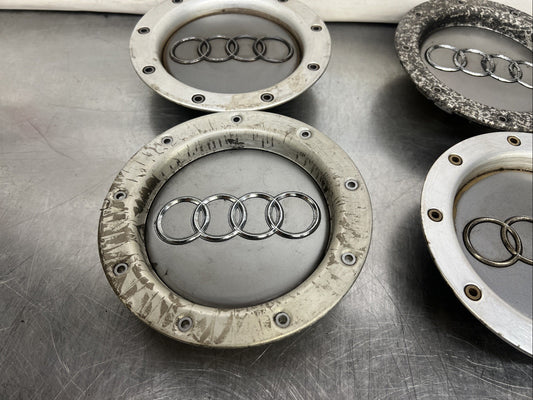 Audi TT x 4 Mk1 8N 1998-2006 Genuine OEM RS4 Alloy Wheel Centre Caps