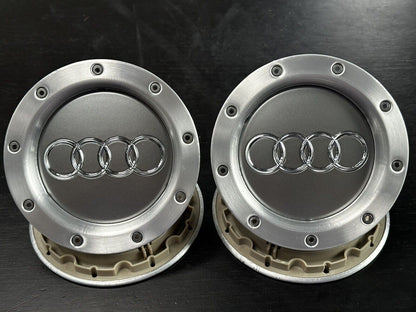 4 x Audi TT Silver/Grey Wheel Centre Caps MK1 8D0601165K 146mm *UK Stock*
