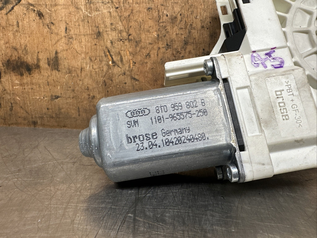 8T0959802B AUDI A5 8T WINDOW REGULATOR MOTOR FRONT RIGHT DRIVER SIDE 2013 #808