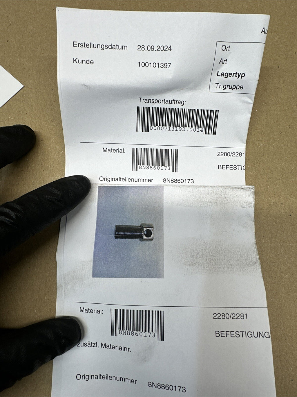 Audi TT Mk1 Seat Delete Bolt OEM LAST UK STOCK 8n8860173