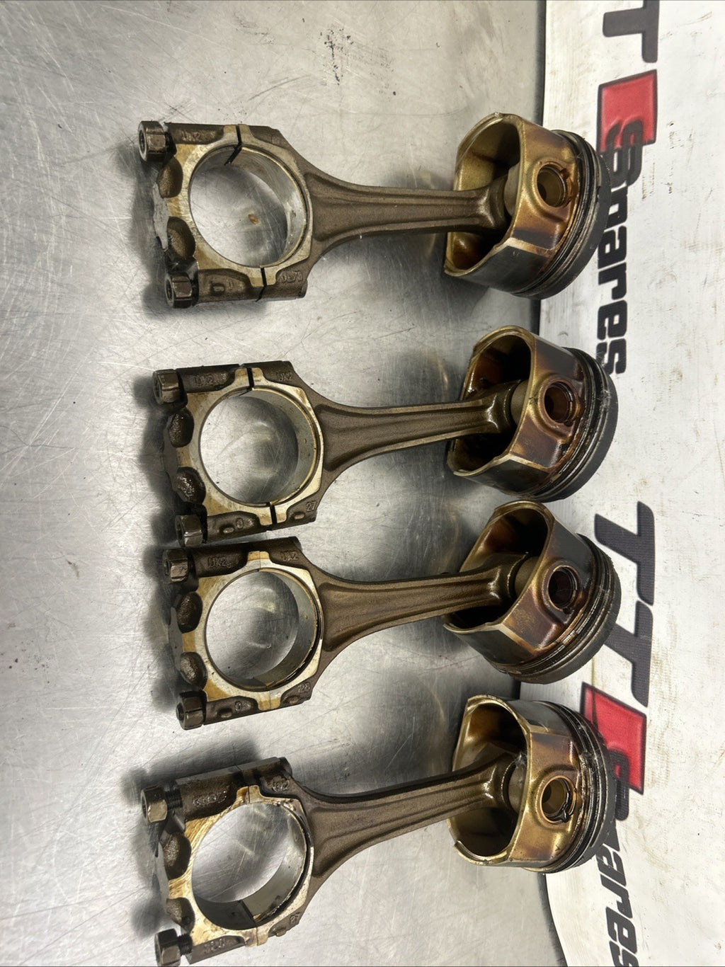 1.8T BAM AGU Pistons Con Rods 20MM Wrist Pin Mk4 Golf GTI Audi TT Mk1 A3 X4