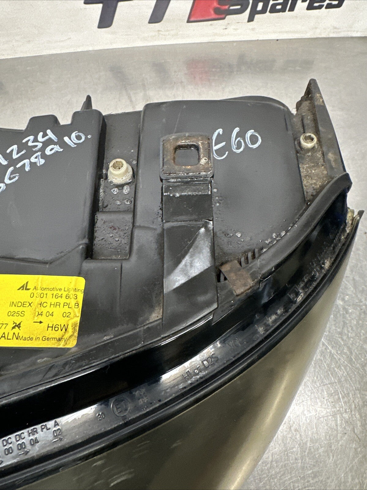 Audi TT Mk1 8N Xenon Headlight Passenger Side Front Left Black 1999 - 2005