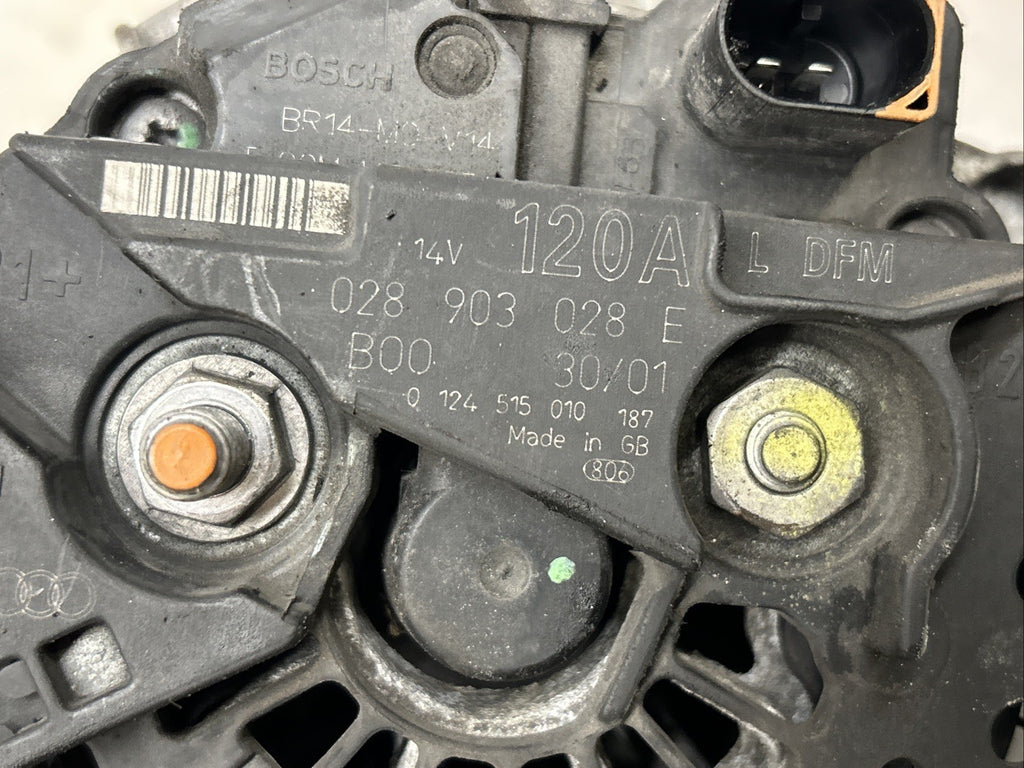 99-06 AUDI TT 1.8L Petrol ALTERNATOR 028903028E 120amp 