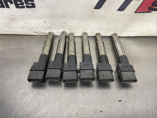 Audi TT V6 Quattro 2004 3.2 petrol ignition coil pack x6 set 0986221051 GENUINE