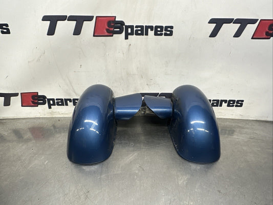 Audi TT Mk1 Wing Mirrors Pair In Good Condition DENIUM Blue OEM Genuine