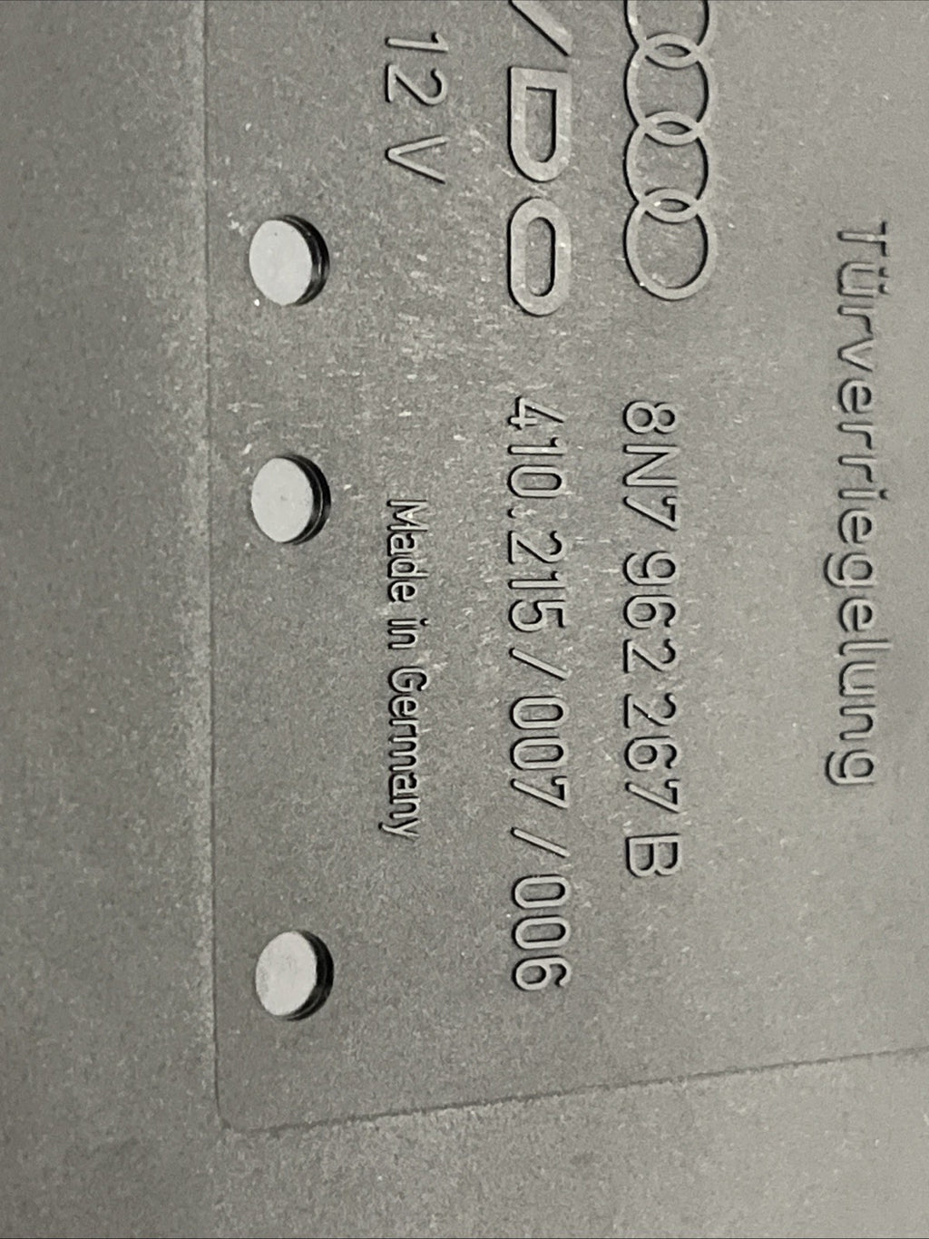 Audi TT Convertible CCM comfort control module 8N7962267B  Roadster 8N With Key