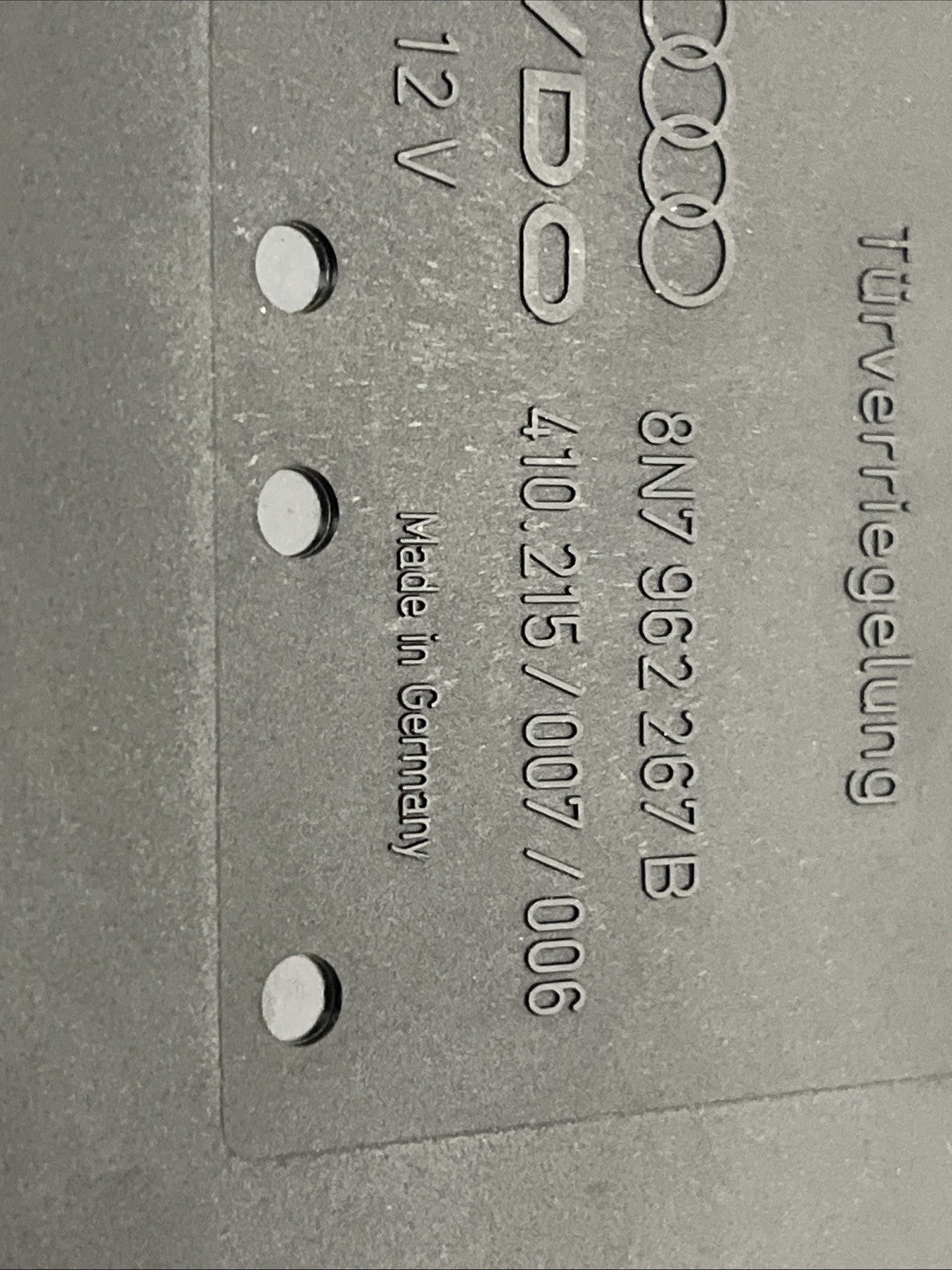 Audi TT Convertible CCM comfort control module 8N7962267B  Roadster 8N With Key