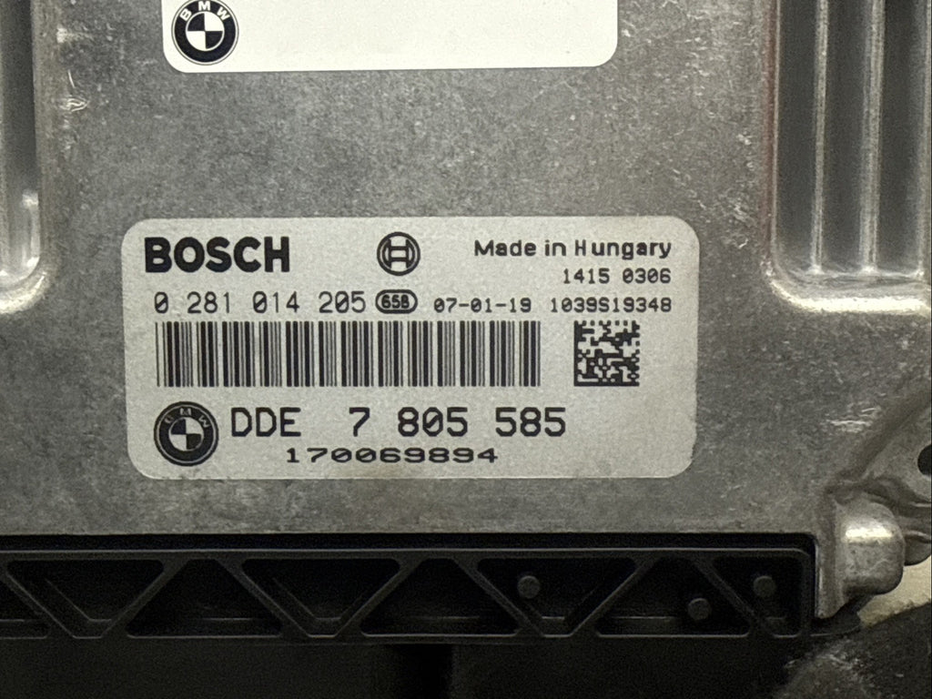 BMW X5 E70 3.0d Automatic M57N2 235HP Engine ECU Kit DDE CAS3 With Key 7805585