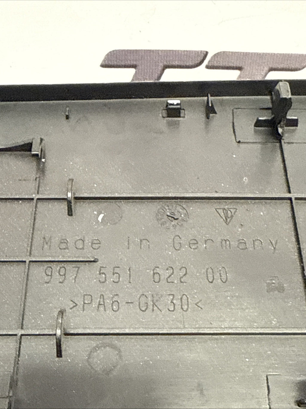 Porsche 911 997 Boxster Cayman 987 Black Fuse Box Cover Lid 99755162200