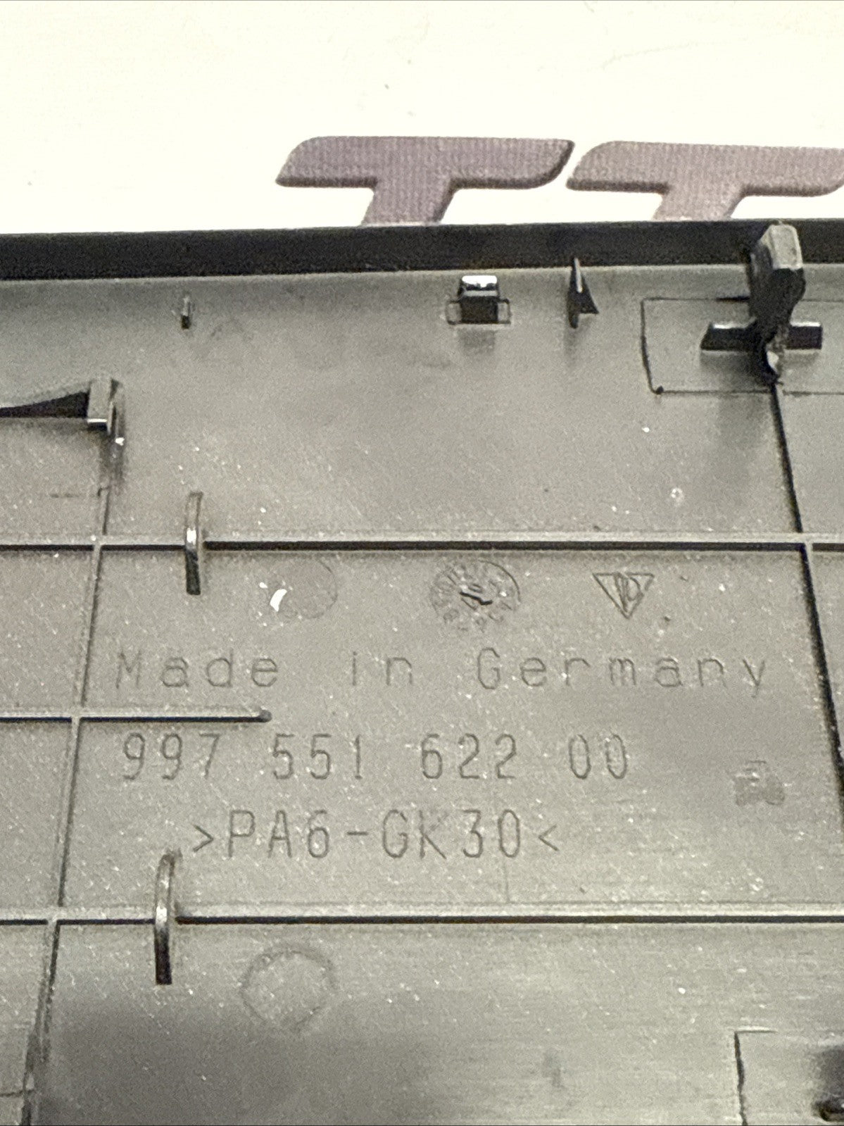 Porsche 911 997 Boxster Cayman 987 Black Fuse Box Cover Lid 99755162200